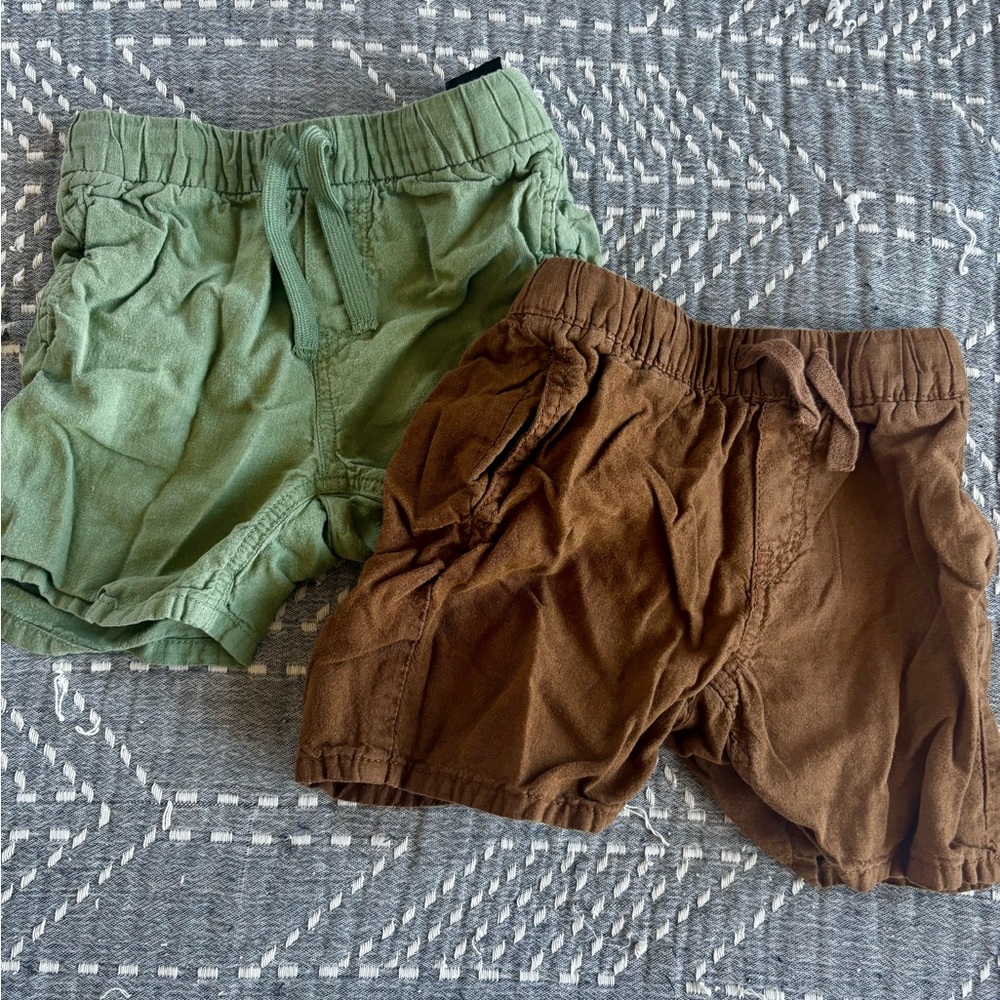 H&M Kids Shorts in Green and Brown